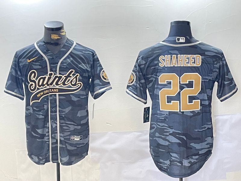 Men New Orleans Saints #22 Shaheed Camo Joint Name 2024 Nike Limited NFL Jersey style 1->indianapolis colts->NFL Jersey